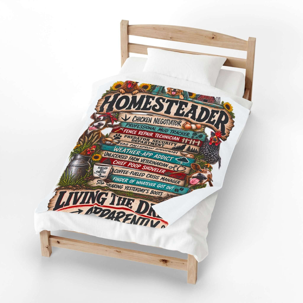 Homesteader Velveteen Plush Blanket