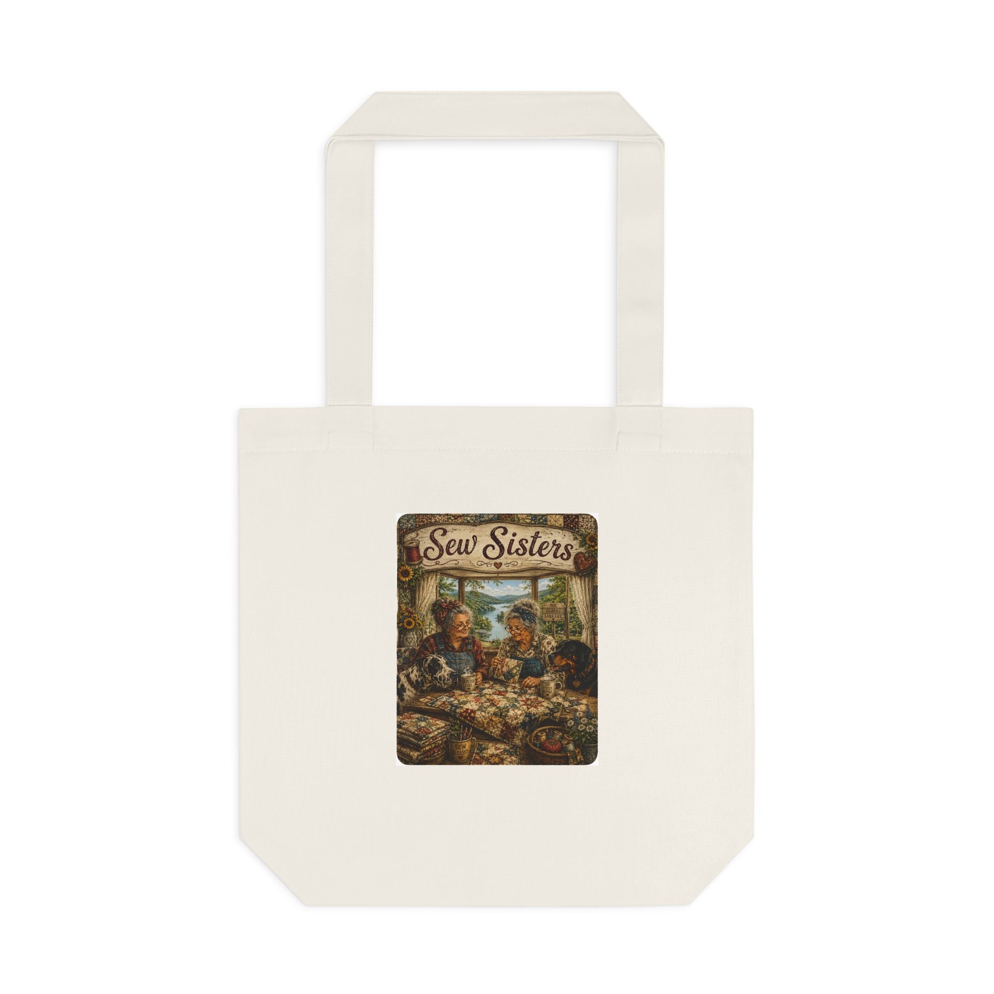 Vintage “Sew Sisters” Ozark MO Design Tote bag