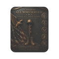 Veteran Tribute Picnic Blanket - "In Honor Of All Who Served" Memorial Design