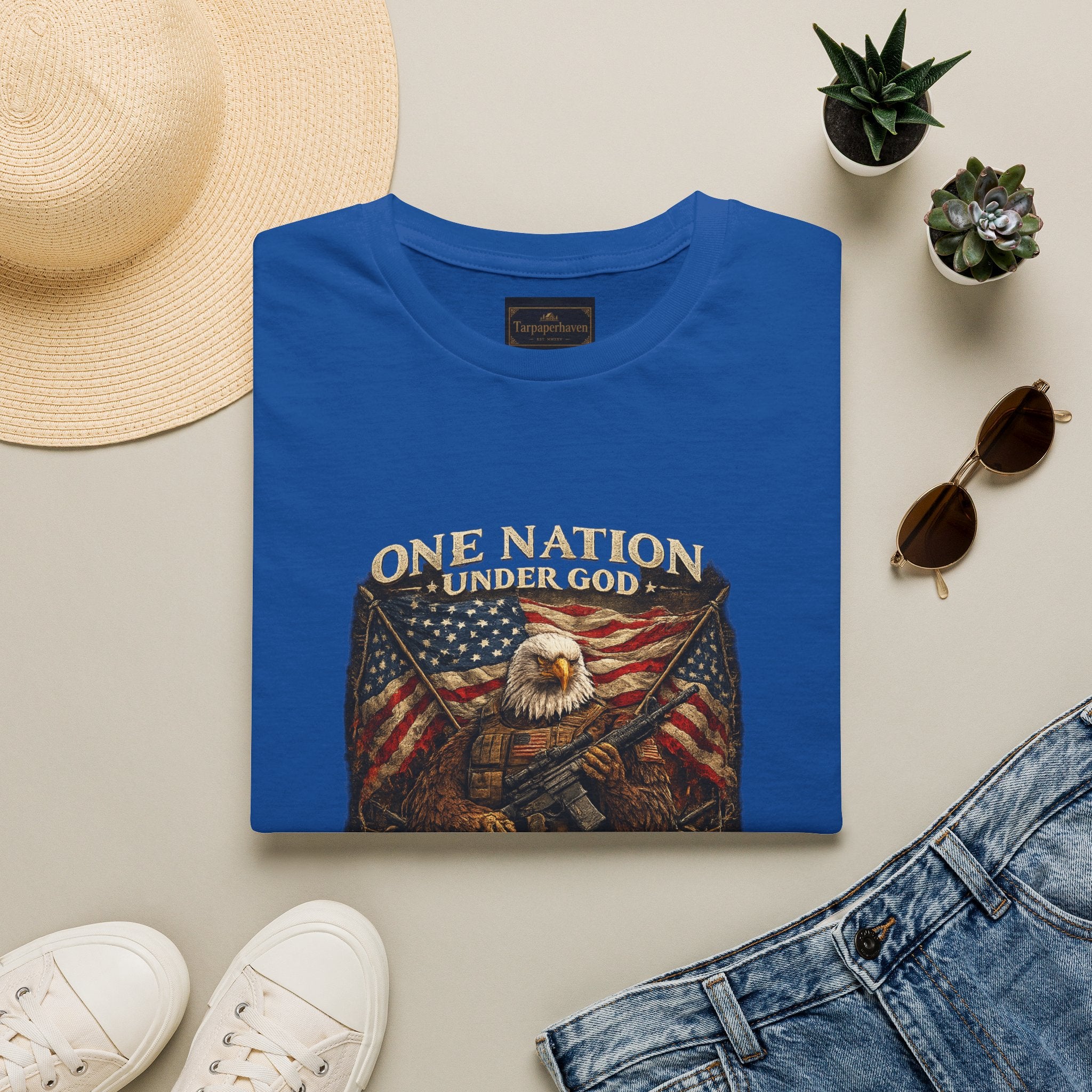 American Flag Patriotic Graphic Tee