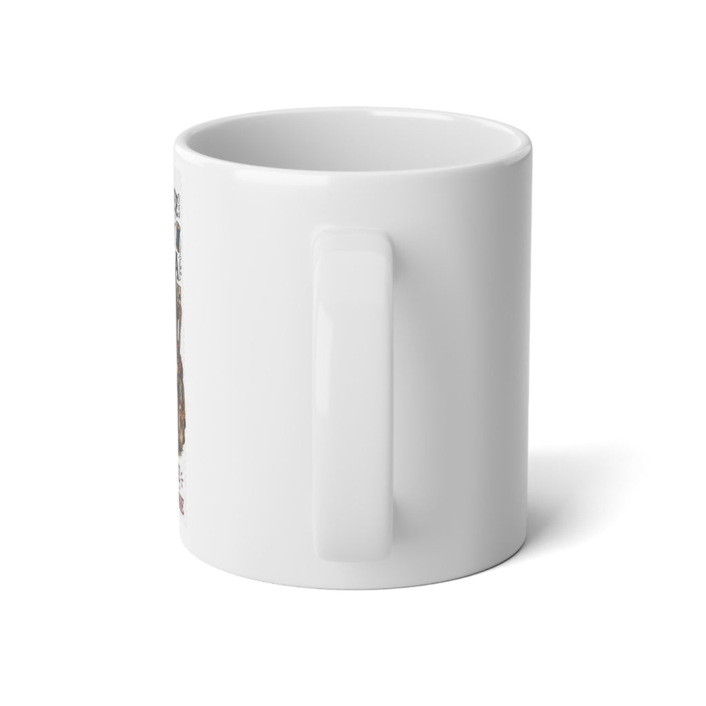 20oz Jumbo Mug — "After Coffee I'm a Quilting Machine"