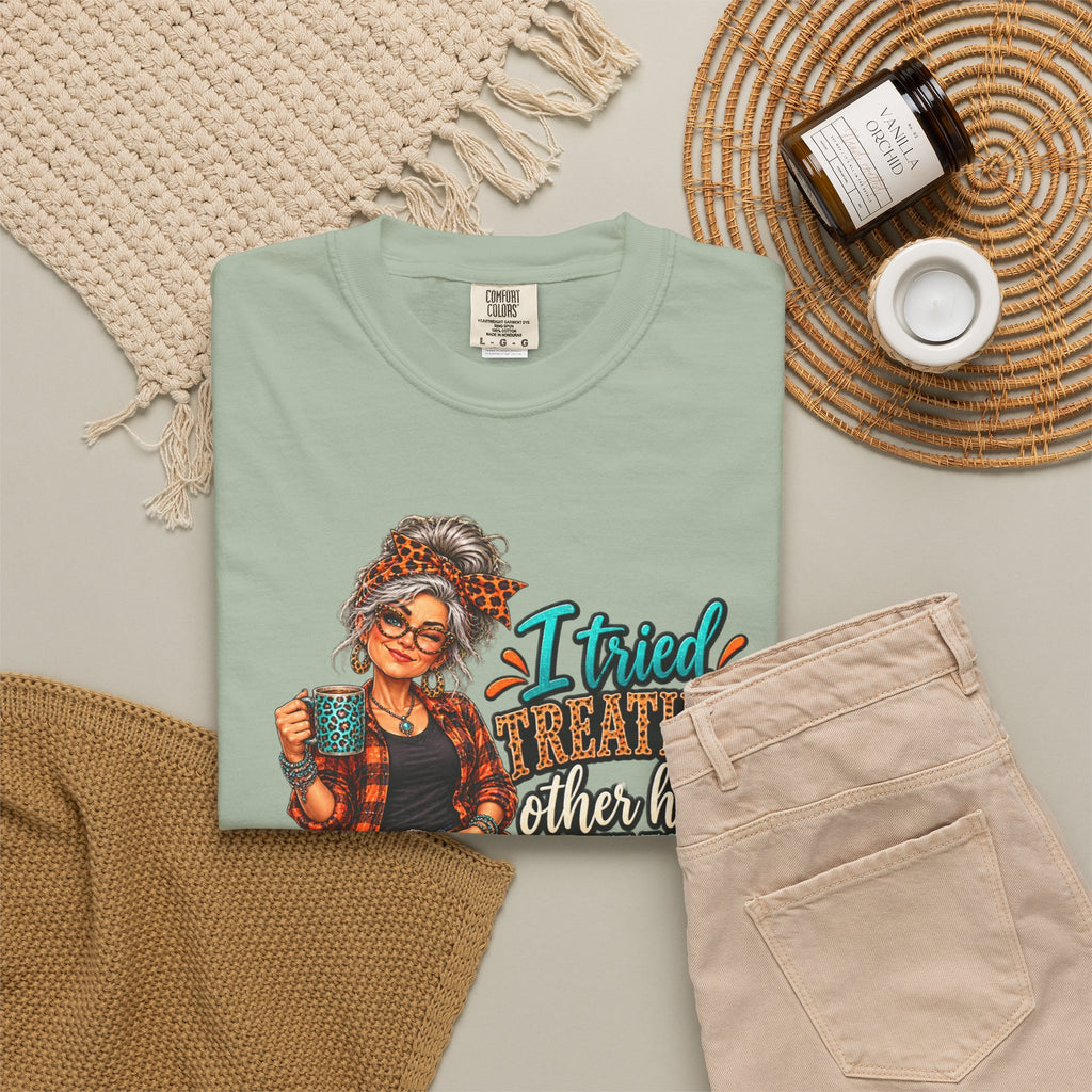 Graphic T-Shirt — "I Tried Treating Others How I Want to Be Treated" Retro Gen X Design