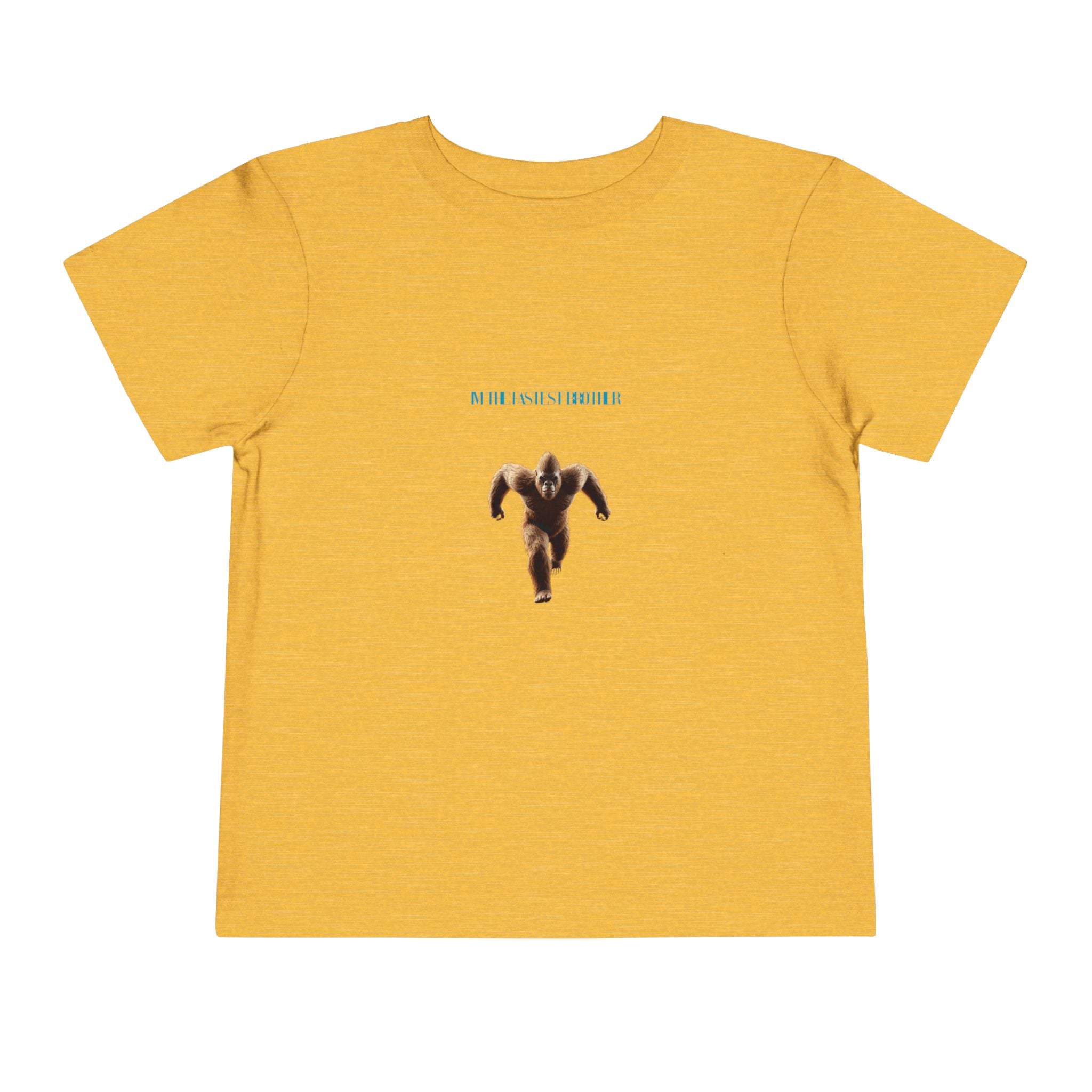 Toddler Tee with Running Sasquatch Print — Kids Shirt