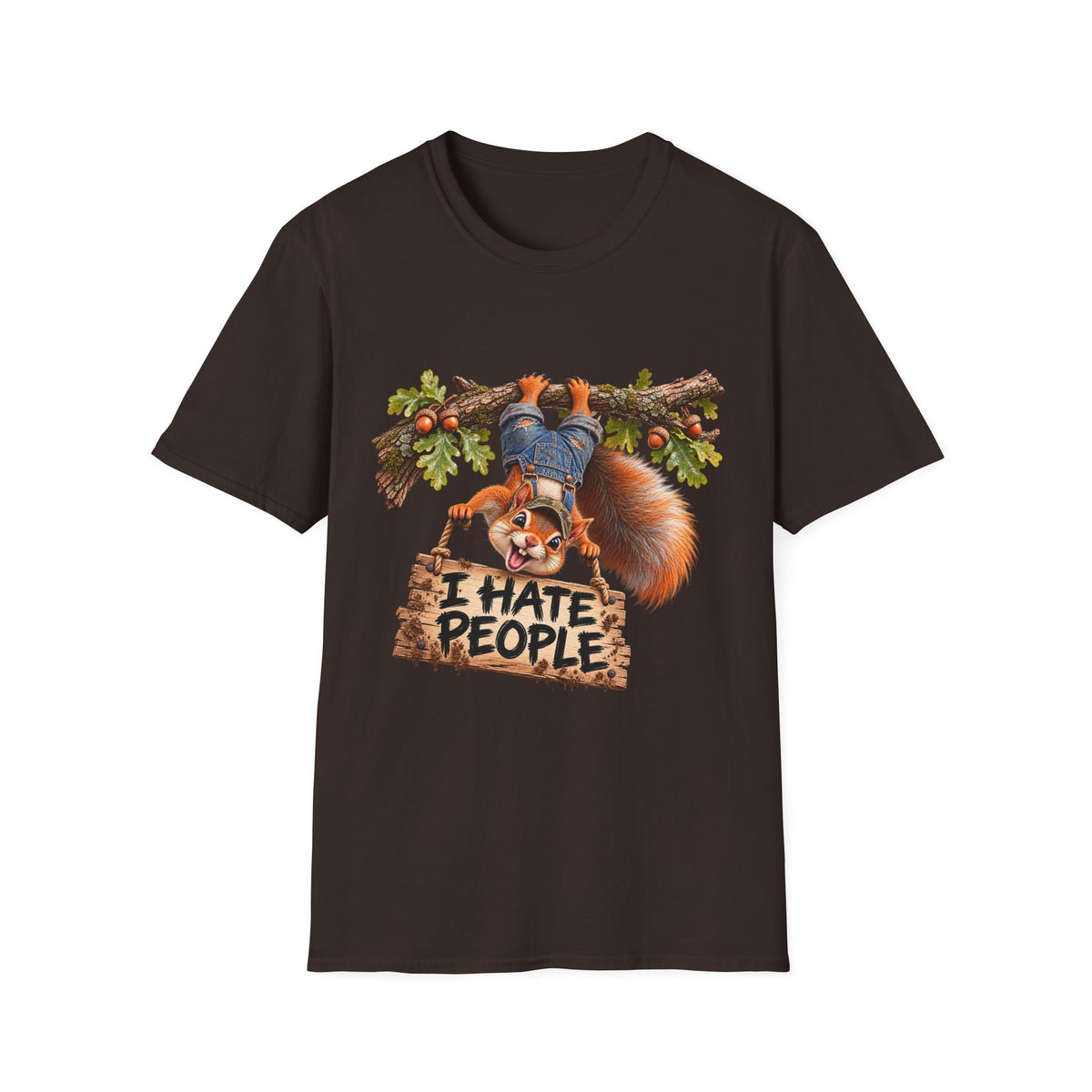 I Hate People Squirrel T-Shirt 