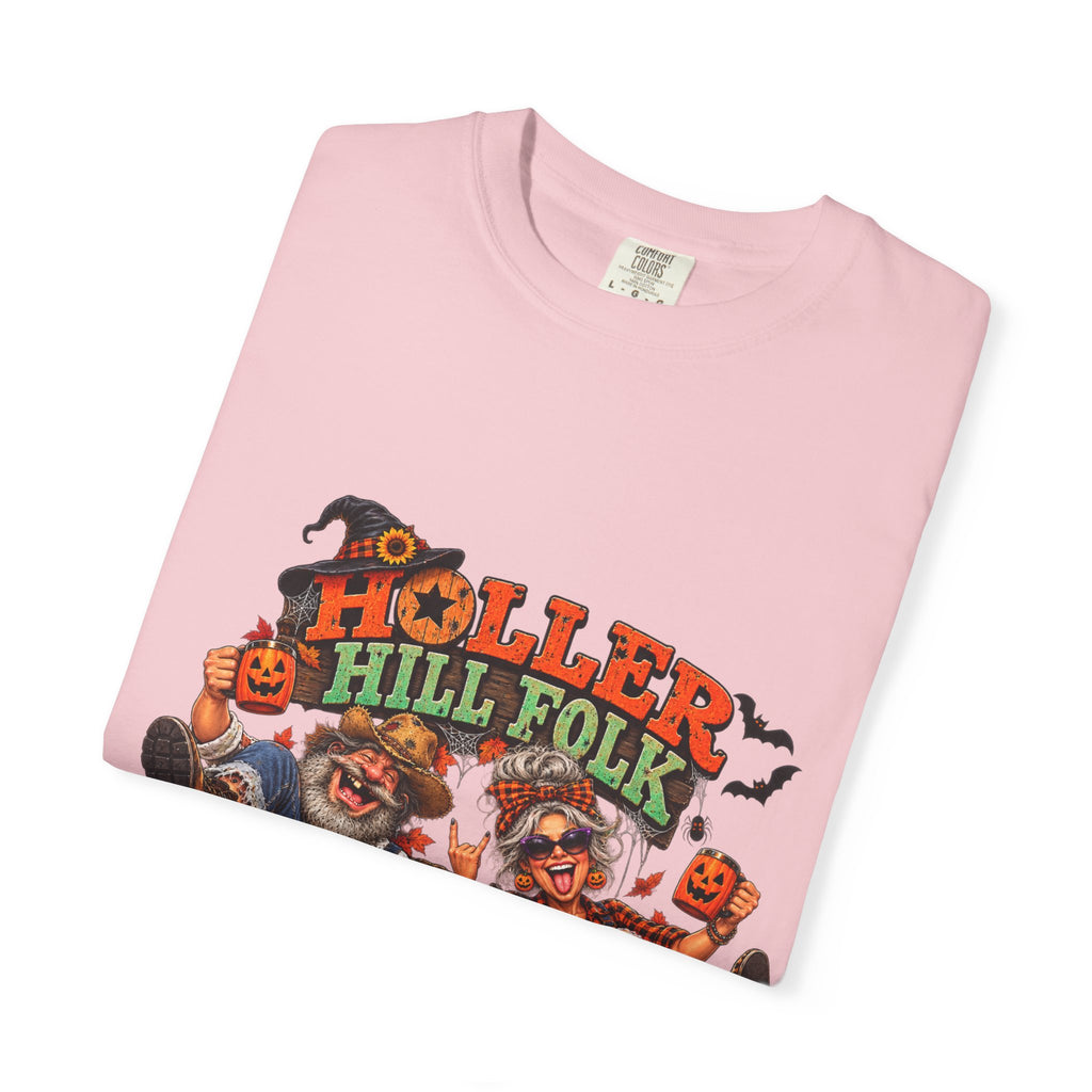 Halloween Holler Hill Folk T-Shirt — "Happy Halloween" Vintage Horror Design