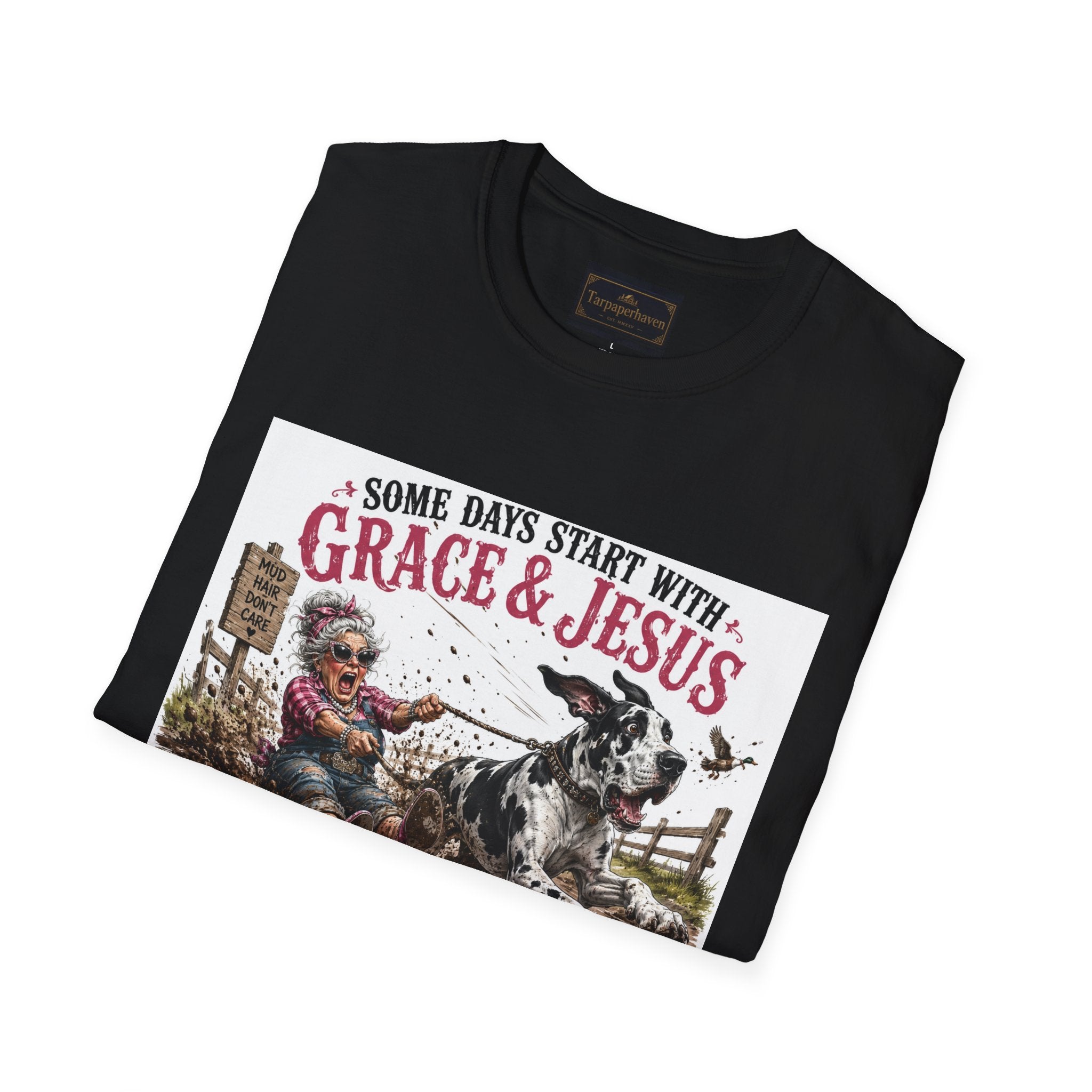 Christian Great Dane Mud-Slinging Graphic Tee