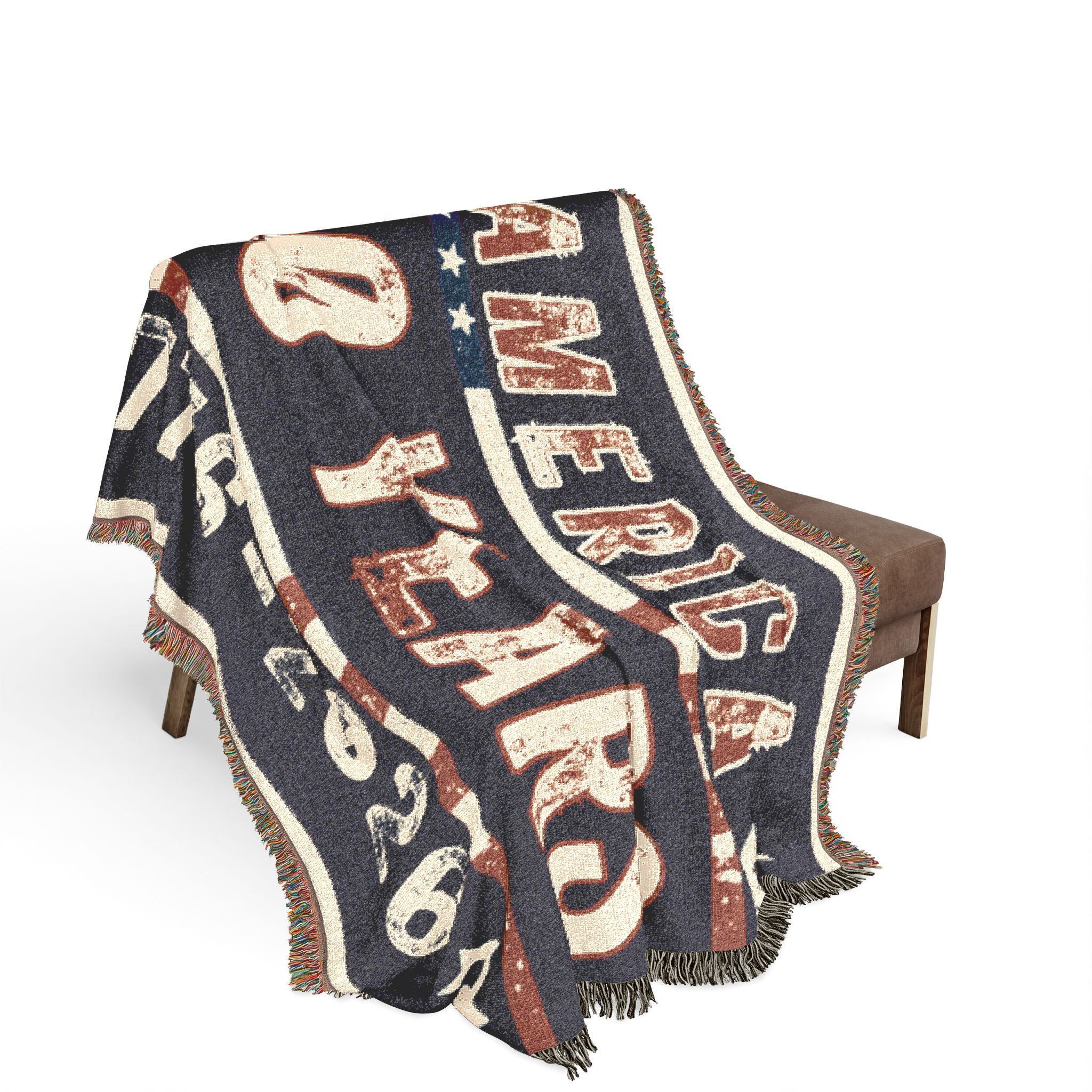 American Anniversary Woven Blanket —  Commemorative Throw
