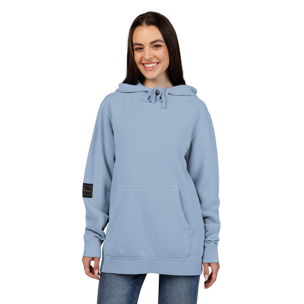 Faith Over Fear Hoodie — Pigment-Dyed Inspirational Pullover