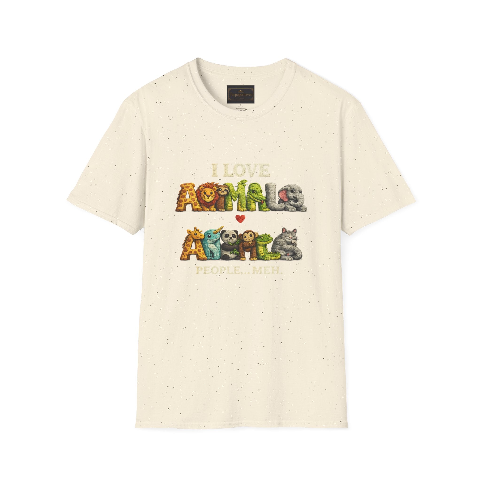 "I Love Animals" Cute Wildlife Graphic Tee