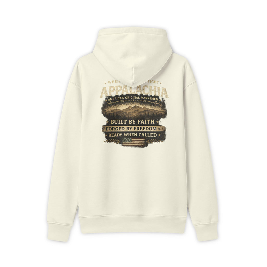 Appalachia Heritage Hoodie — "Built by Faith, Forged by Freedom" Pullover