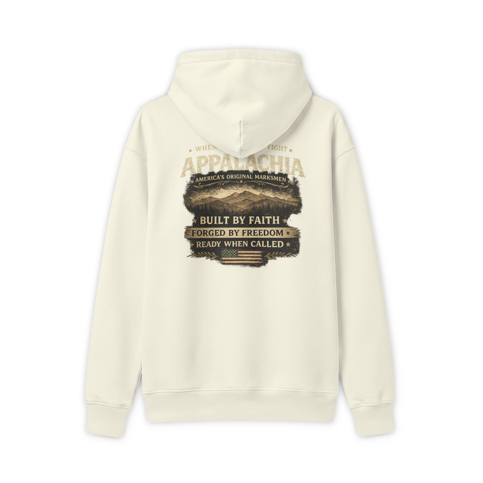 Appalachia Heritage Hoodie — "Built by Faith, Forged by Freedom" Pullover