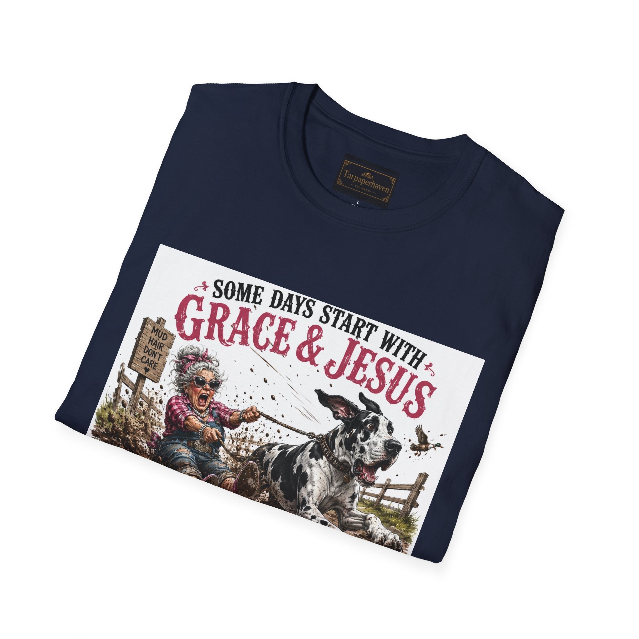 Christian Great Dane Mud-Slinging Graphic Tee
