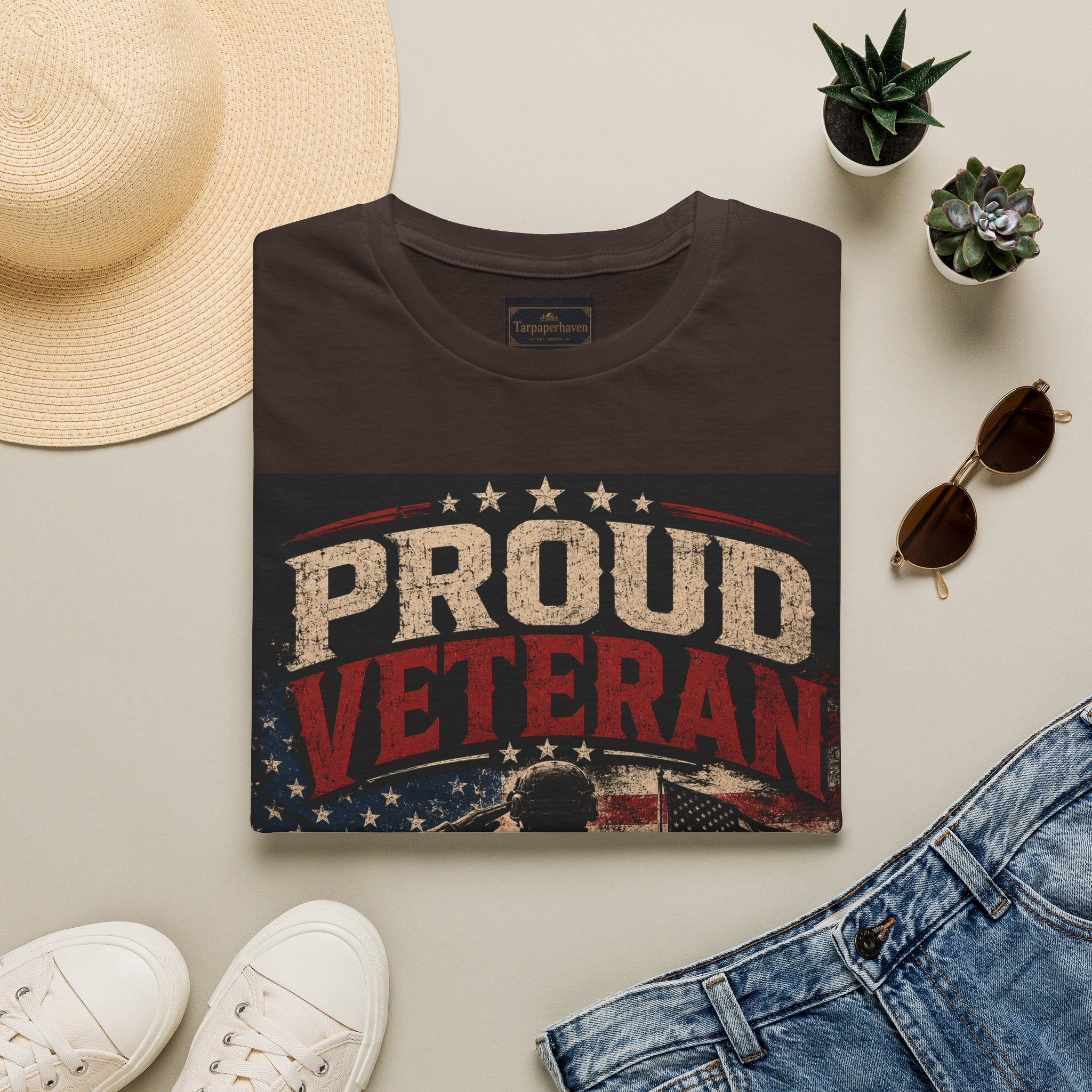 Proud Veteran T-Shirt — Patriotic Military Family Tee