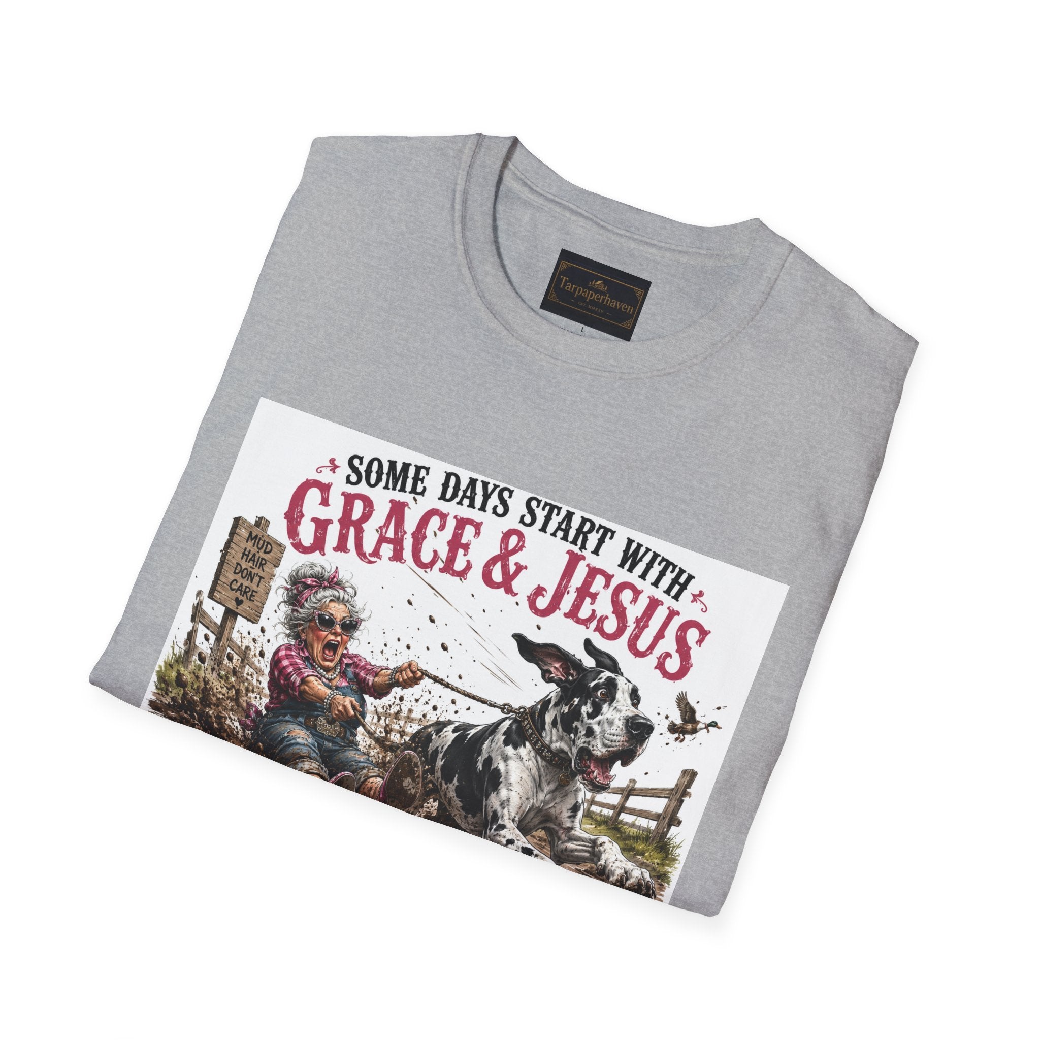 Christian Great Dane Mud-Slinging Graphic Tee