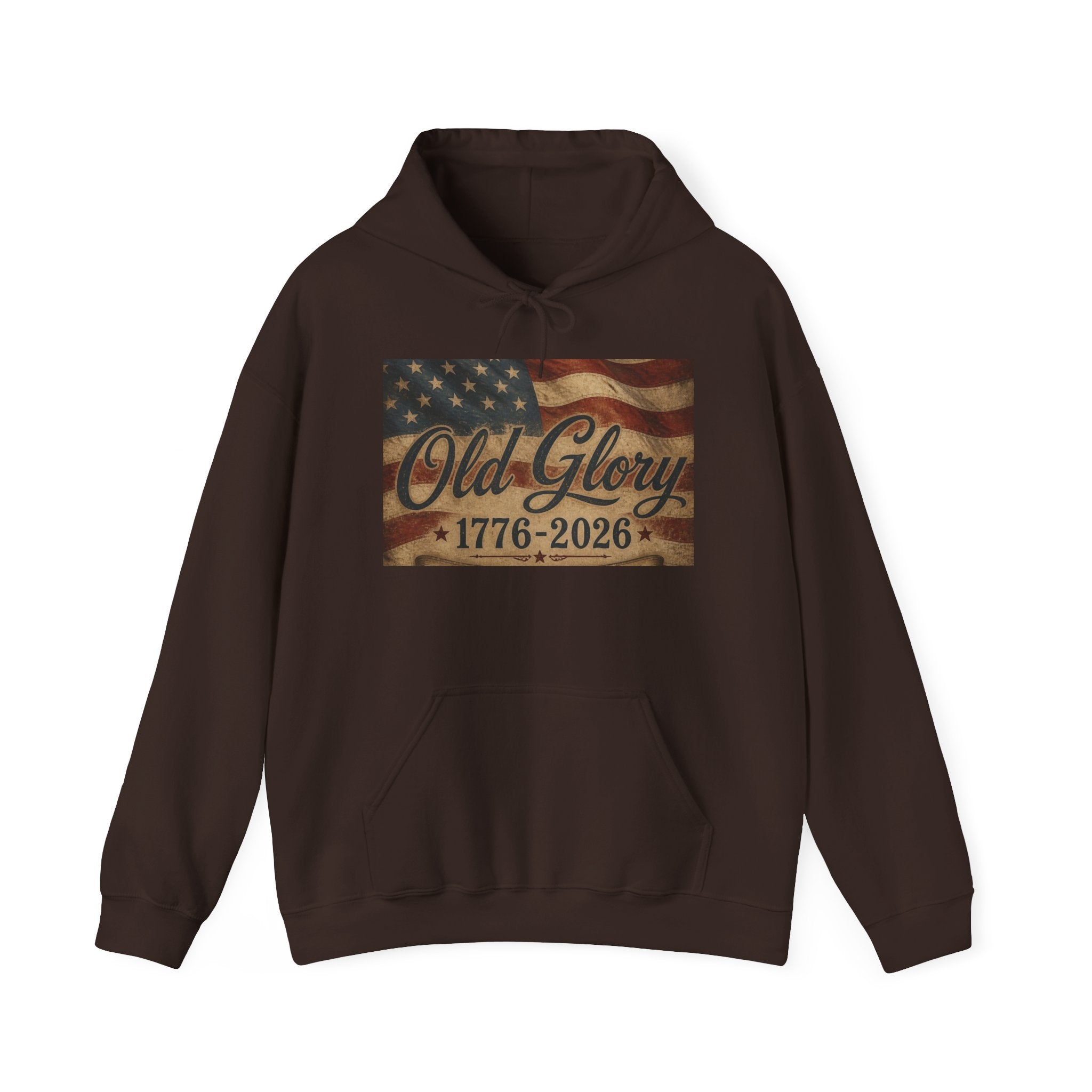 Patriotic Old Glory 1776-2026 Hoodie — American Flag Sweatshirt