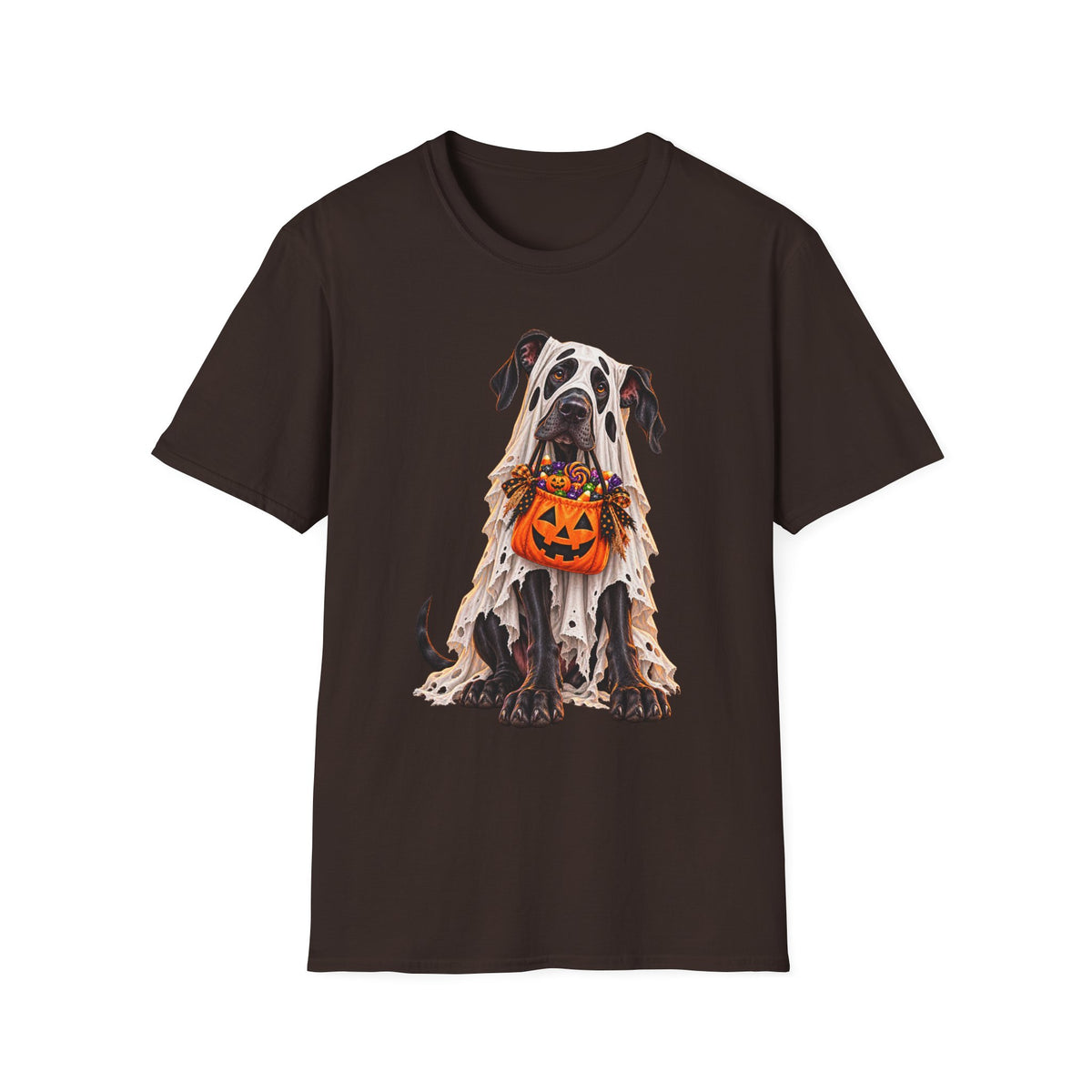 Halloween Dalmatian T-Shirt — Cute Dog with Jack-O’-Lantern Costume