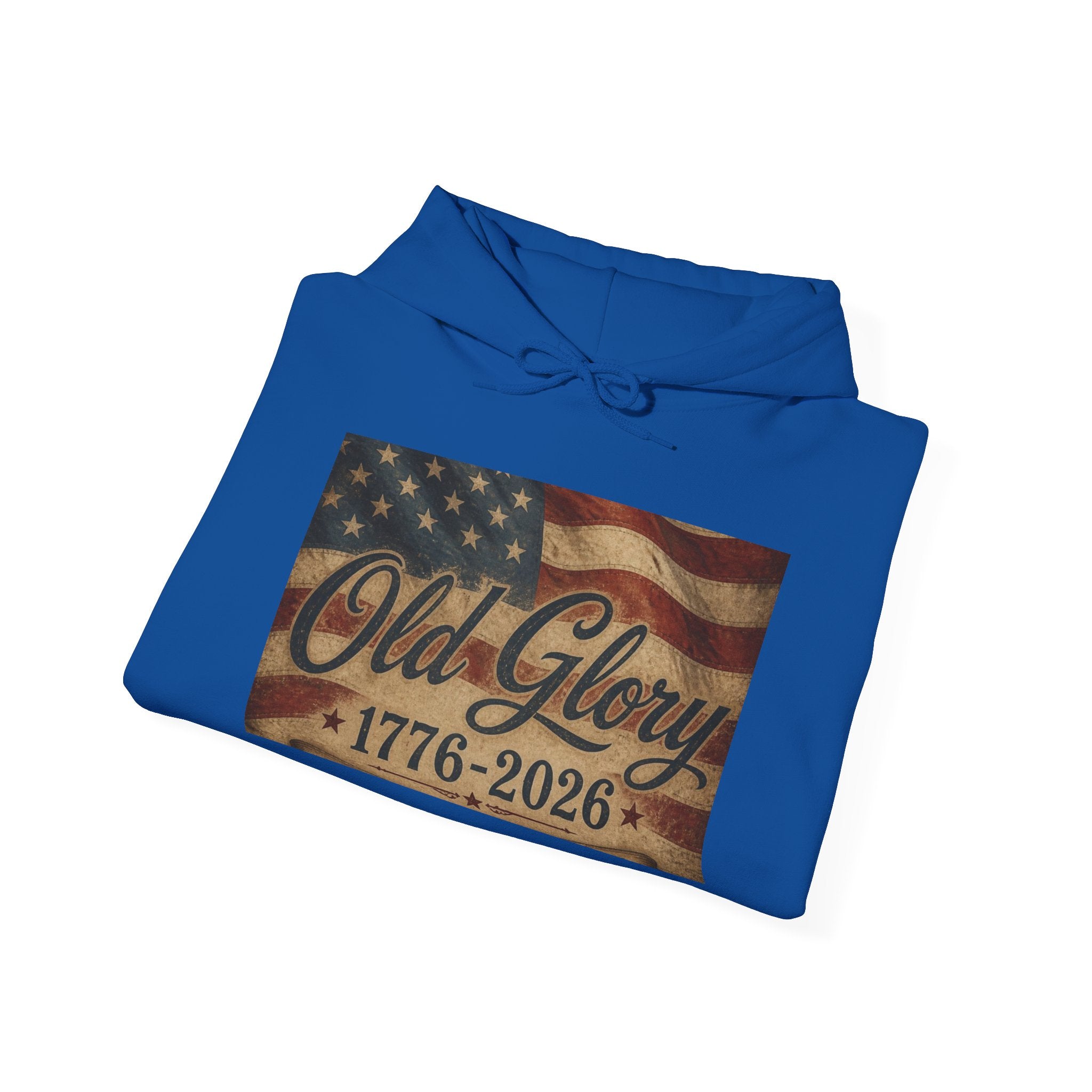 Patriotic Old Glory 1776-2026 Hoodie — American Flag Sweatshirt
