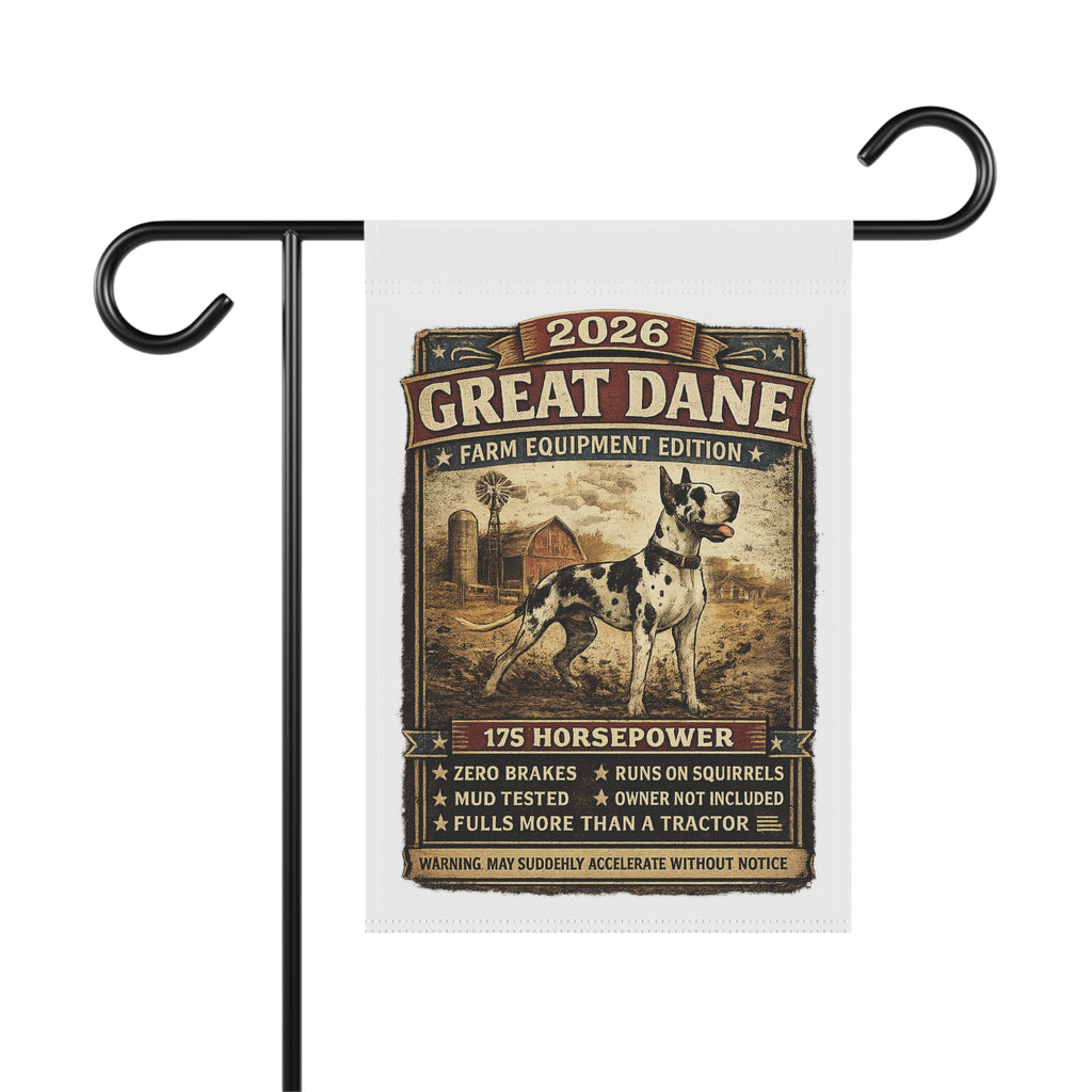 Great Dane Garden Flag – 2026 Horse Power Edition Yard Banner
