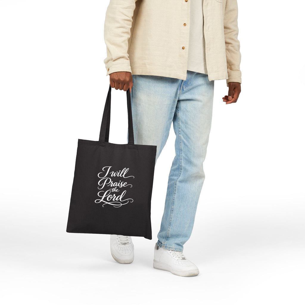 I Will Praise the Lord christian  Cotton Tote Bag