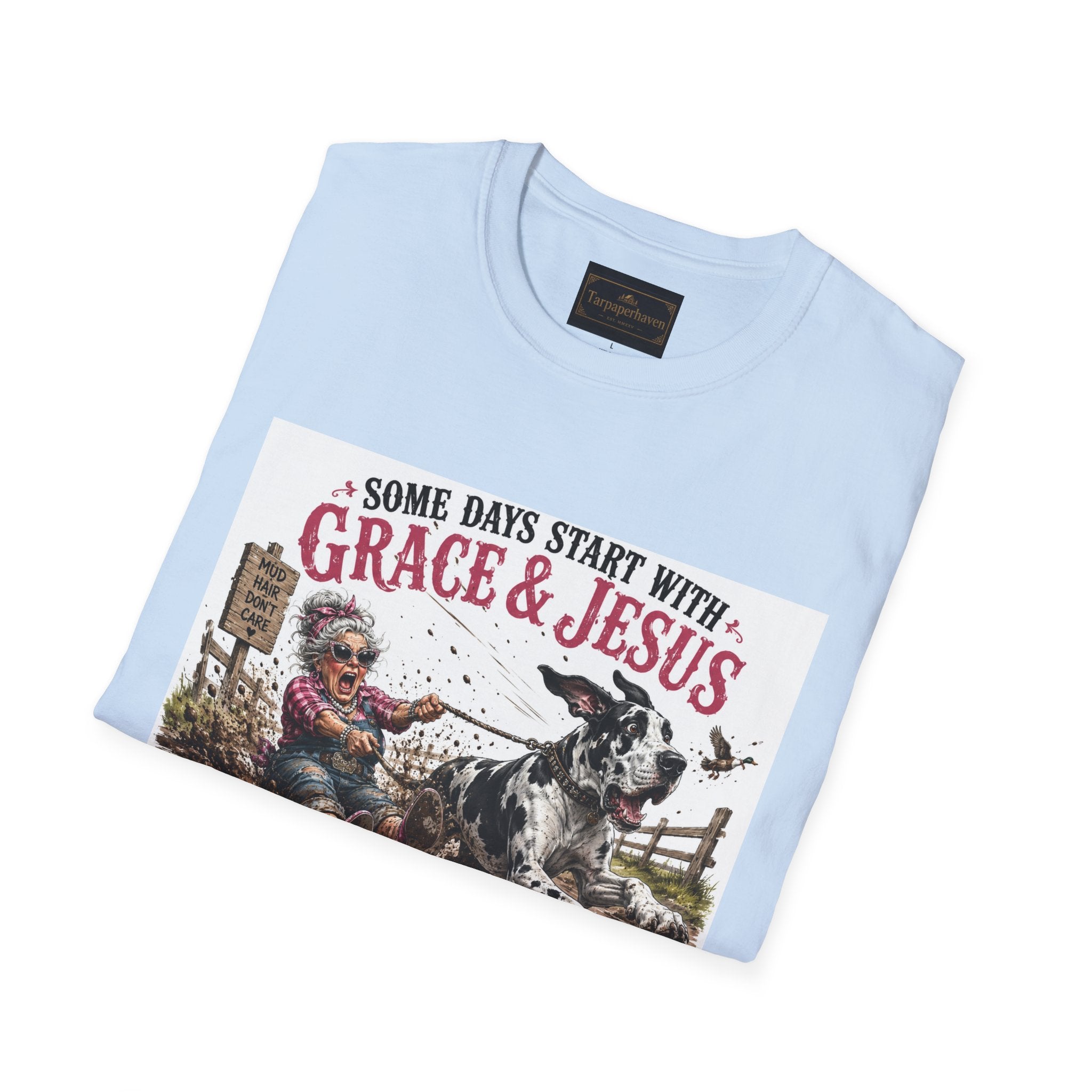 Christian Great Dane Mud-Slinging Graphic Tee