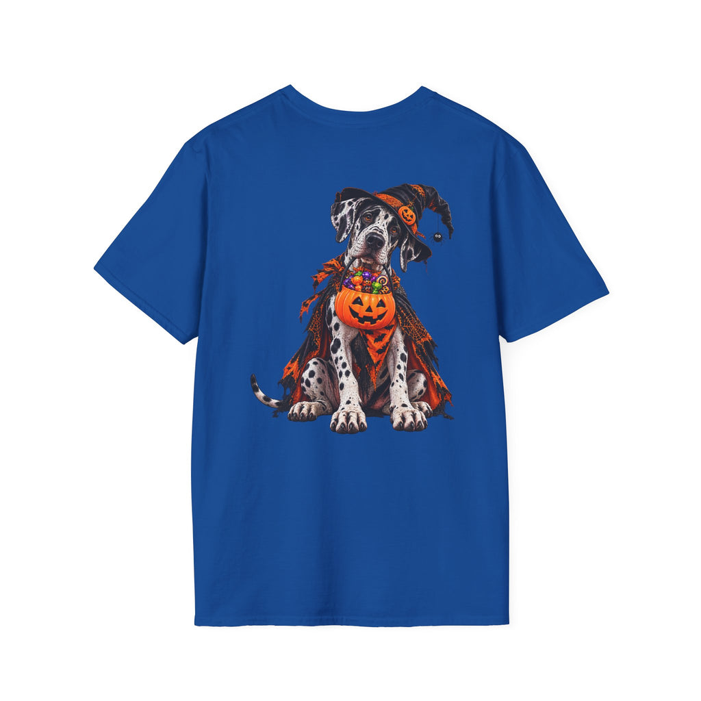 Halloween Dalmatian T-Shirt — Cute Dog with Jack-O’-Lantern Costume