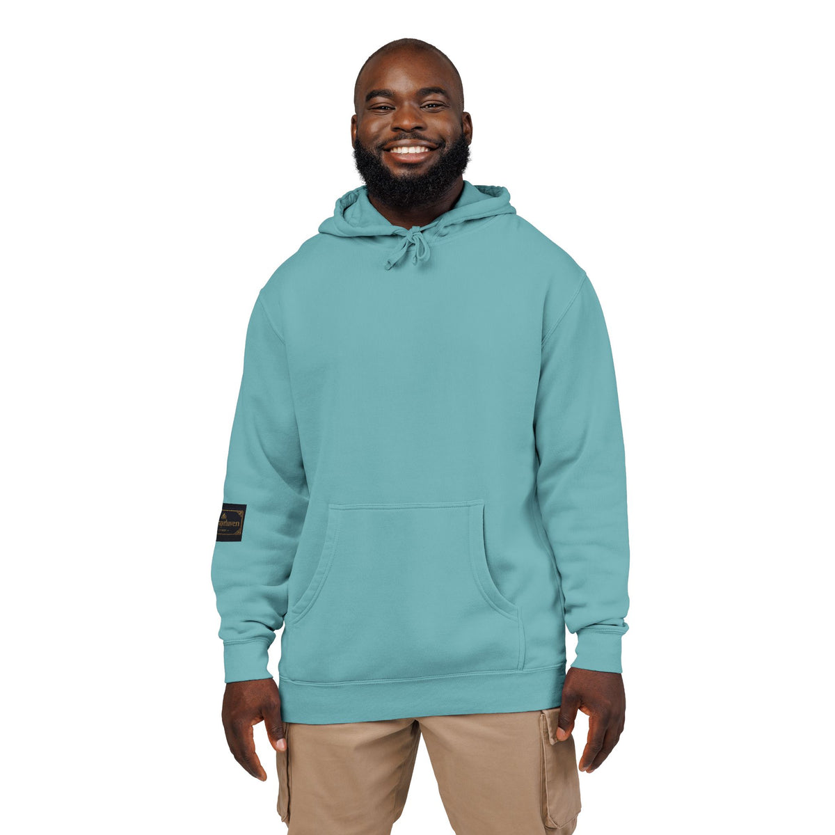 Faith Over Fear Hoodie — Pigment-Dyed Inspirational Pullover
