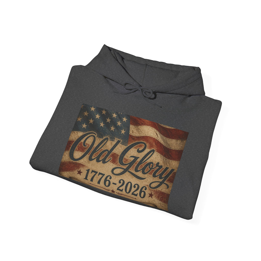 Patriotic Old Glory 1776-2026 Hoodie — American Flag Sweatshirt