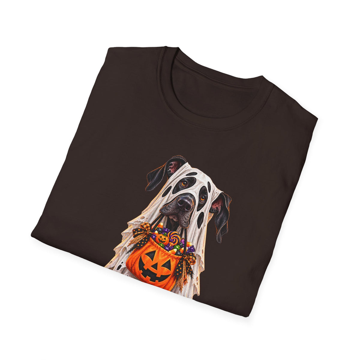 Halloween Dalmatian T-Shirt — Cute Dog with Jack-O’-Lantern Costume