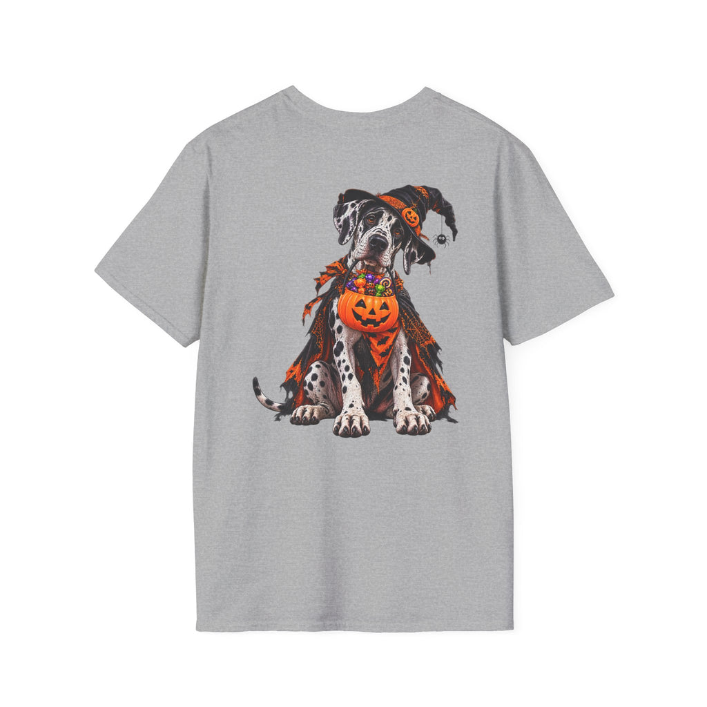 Halloween Dalmatian T-Shirt — Cute Dog with Jack-O’-Lantern Costume