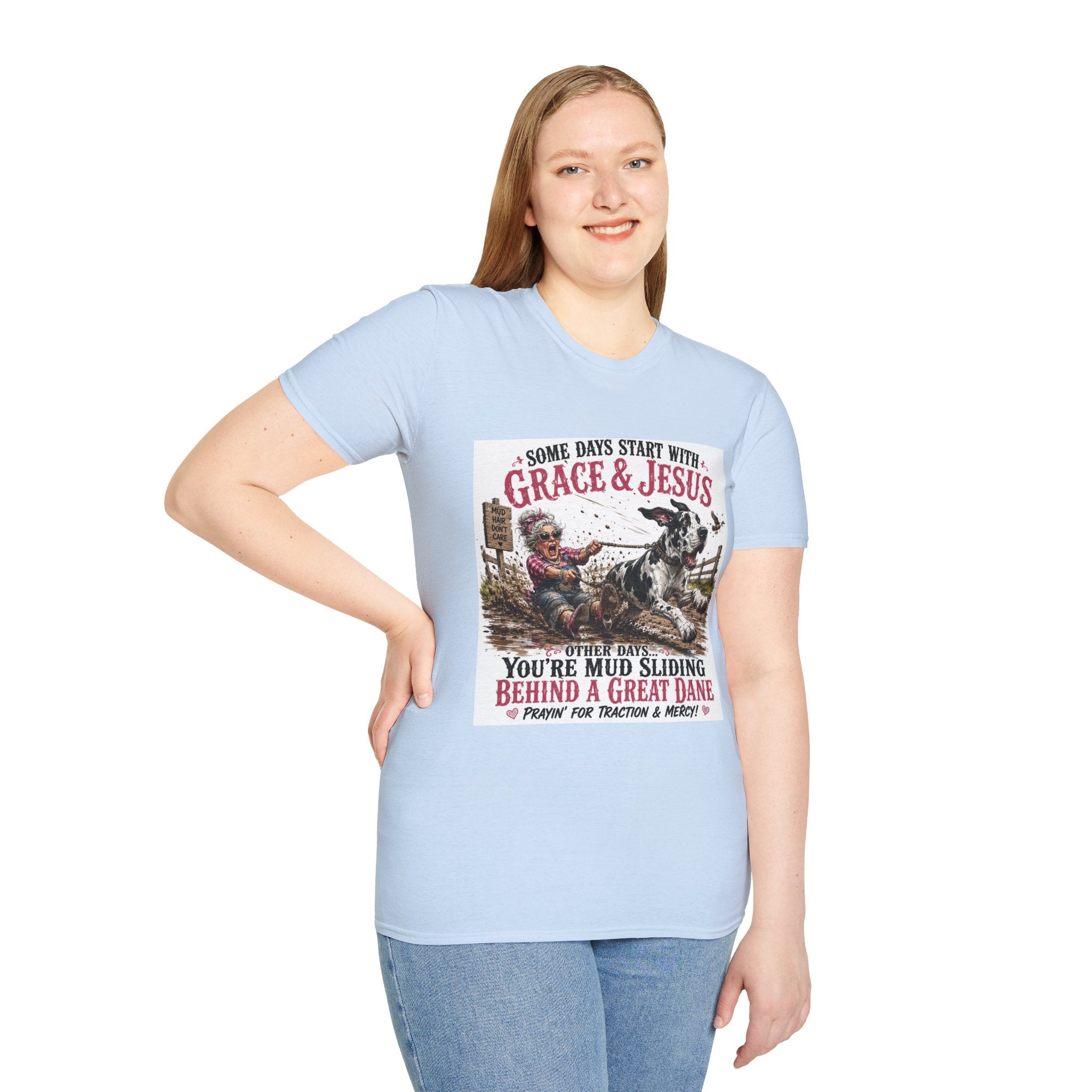 Christian Great Dane Mud-Slinging Graphic Tee