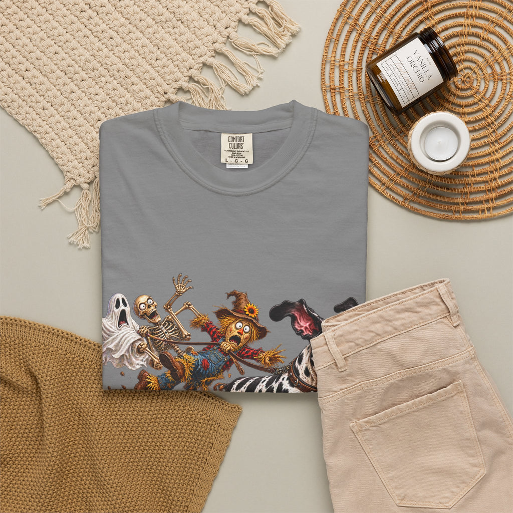 Halloween Great Dane T-Shirt — Cute Dog in Pumpkin Costume Graphic Tee