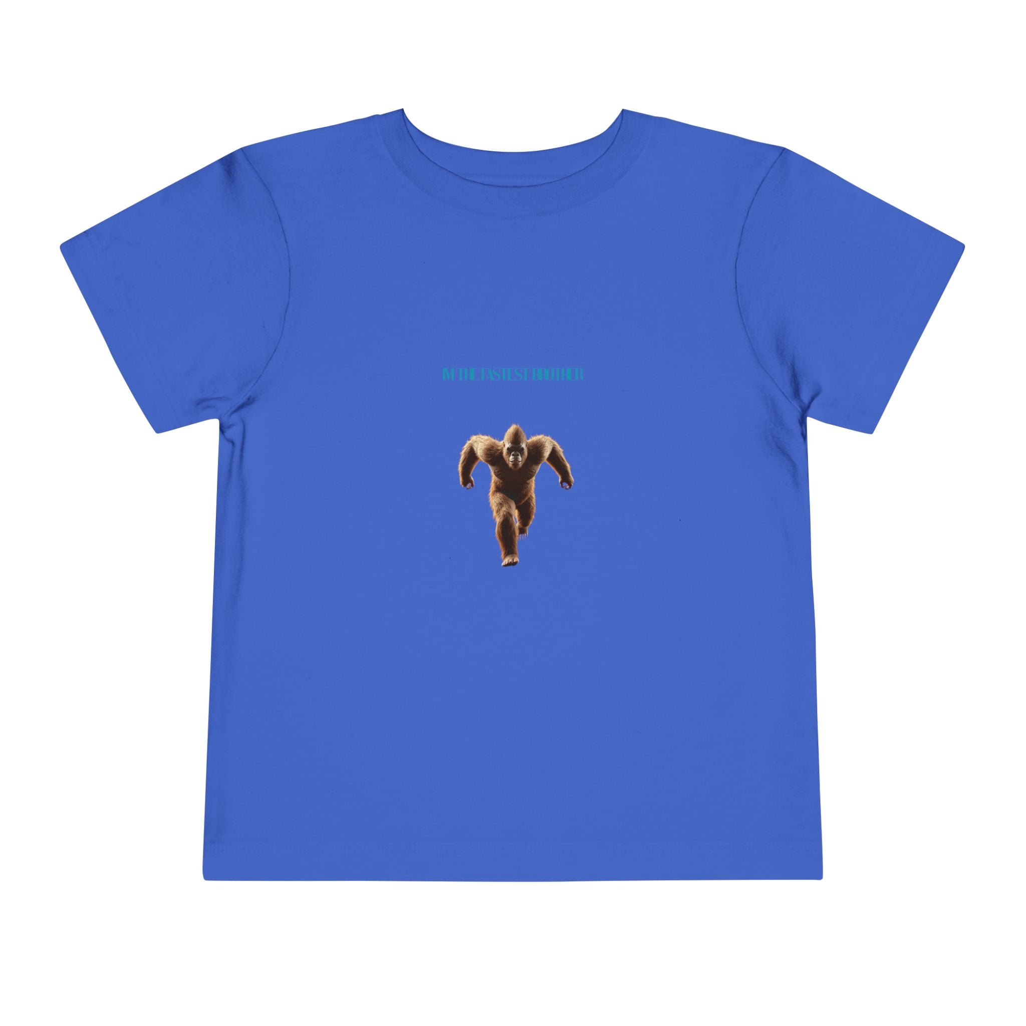 Toddler Tee with Running Sasquatch Print — Kids Shirt