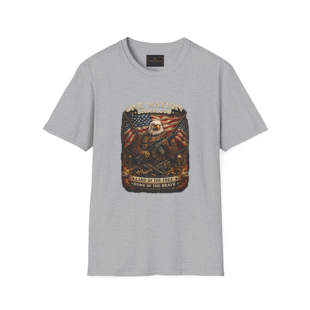 One Nation Under God Eagle T-Shirt — American Flag Patriotic Graphic Tee