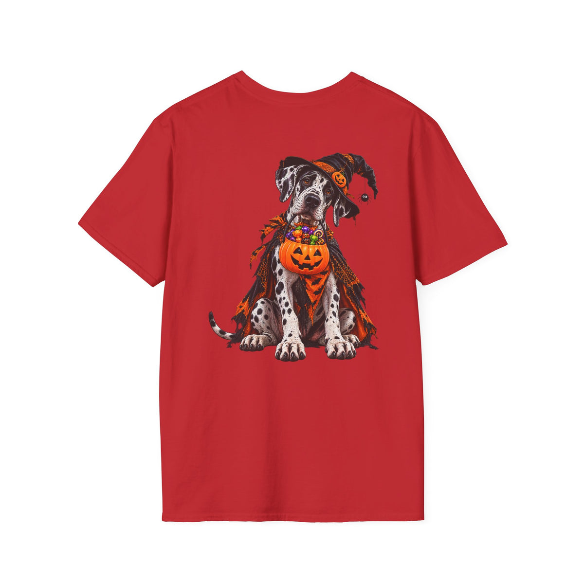 Halloween Dalmatian T-Shirt — Cute Dog with Jack-O’-Lantern Costume