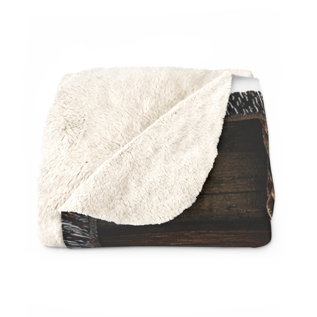Cozy Farm Boss Great Dane Sherpa Fleece Blanket