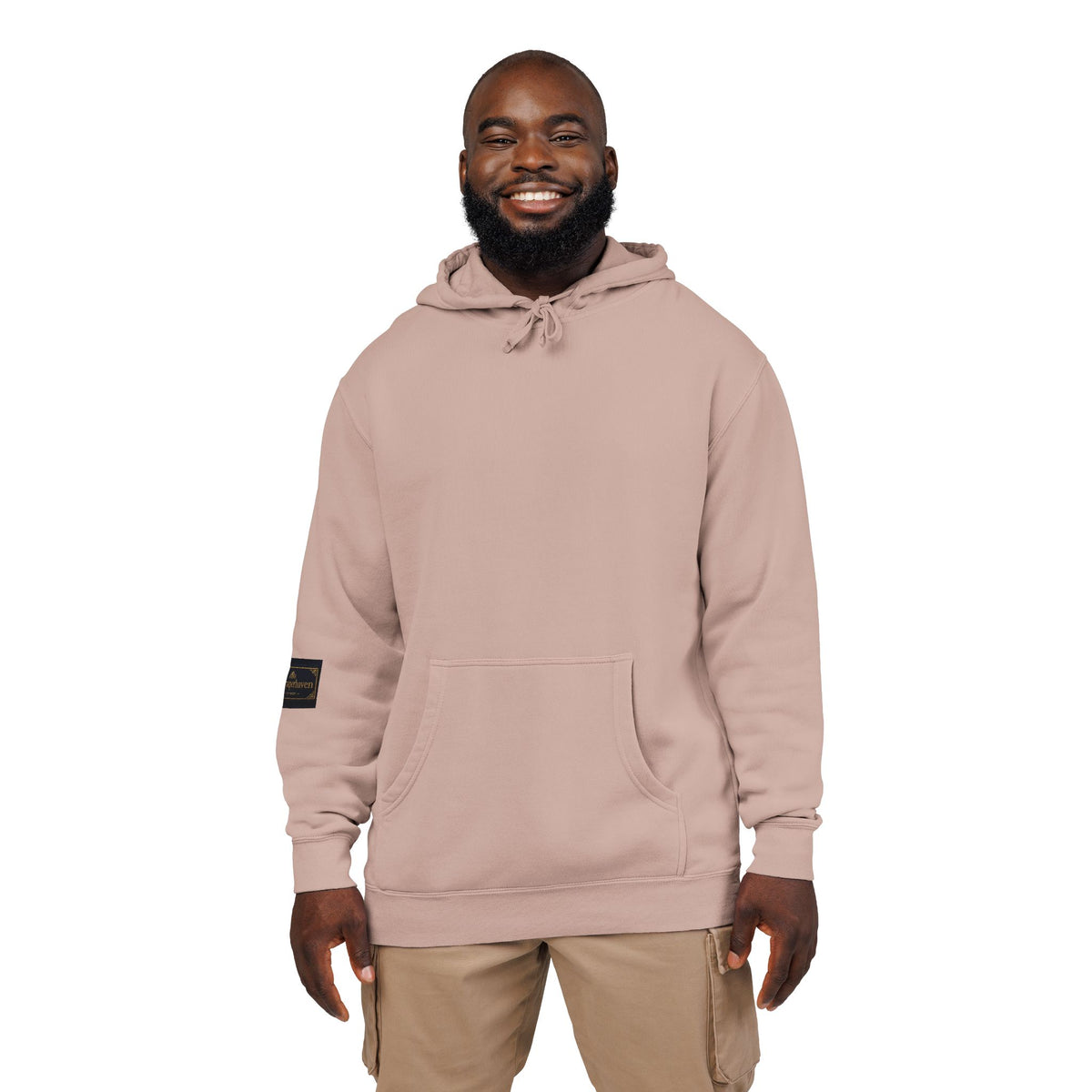Faith Over Fear Hoodie — Pigment-Dyed Inspirational Pullover
