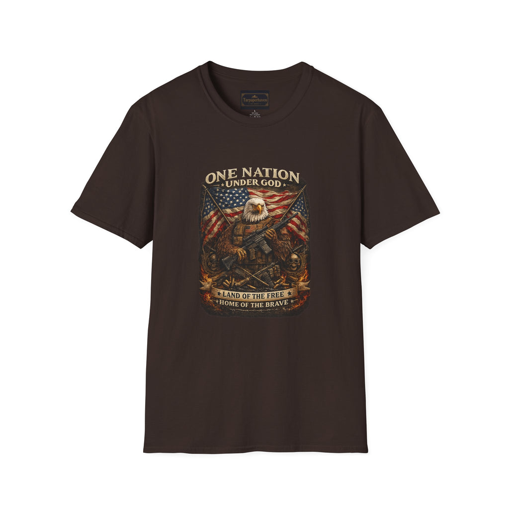 One Nation Under God Eagle T-Shirt — American Flag Patriotic Graphic Tee