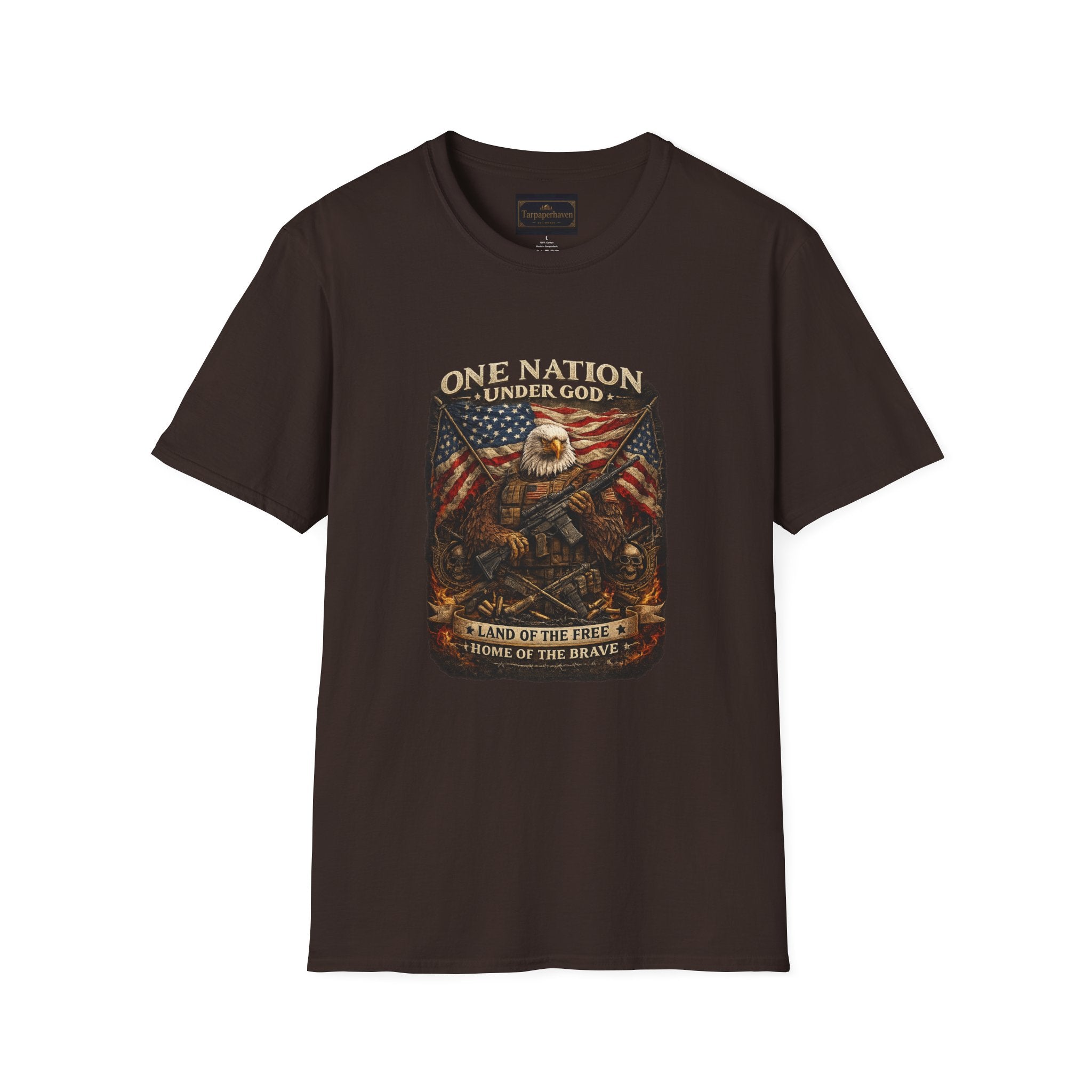 One Nation Under God Eagle T-Shirt — American Flag Patriotic Graphic Tee