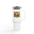 40oz Insulated Travel Mug — "God Guides My Hands" Inspirational Tumbler