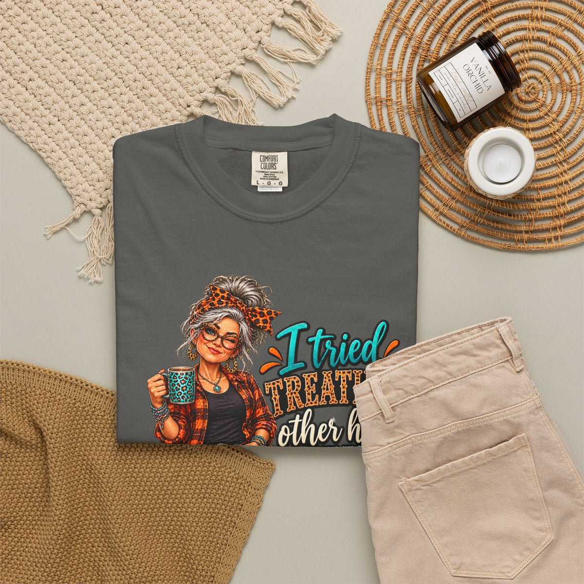 Graphic T-Shirt — "I Tried Treating Others How I Want to Be Treated" Retro Gen X Design