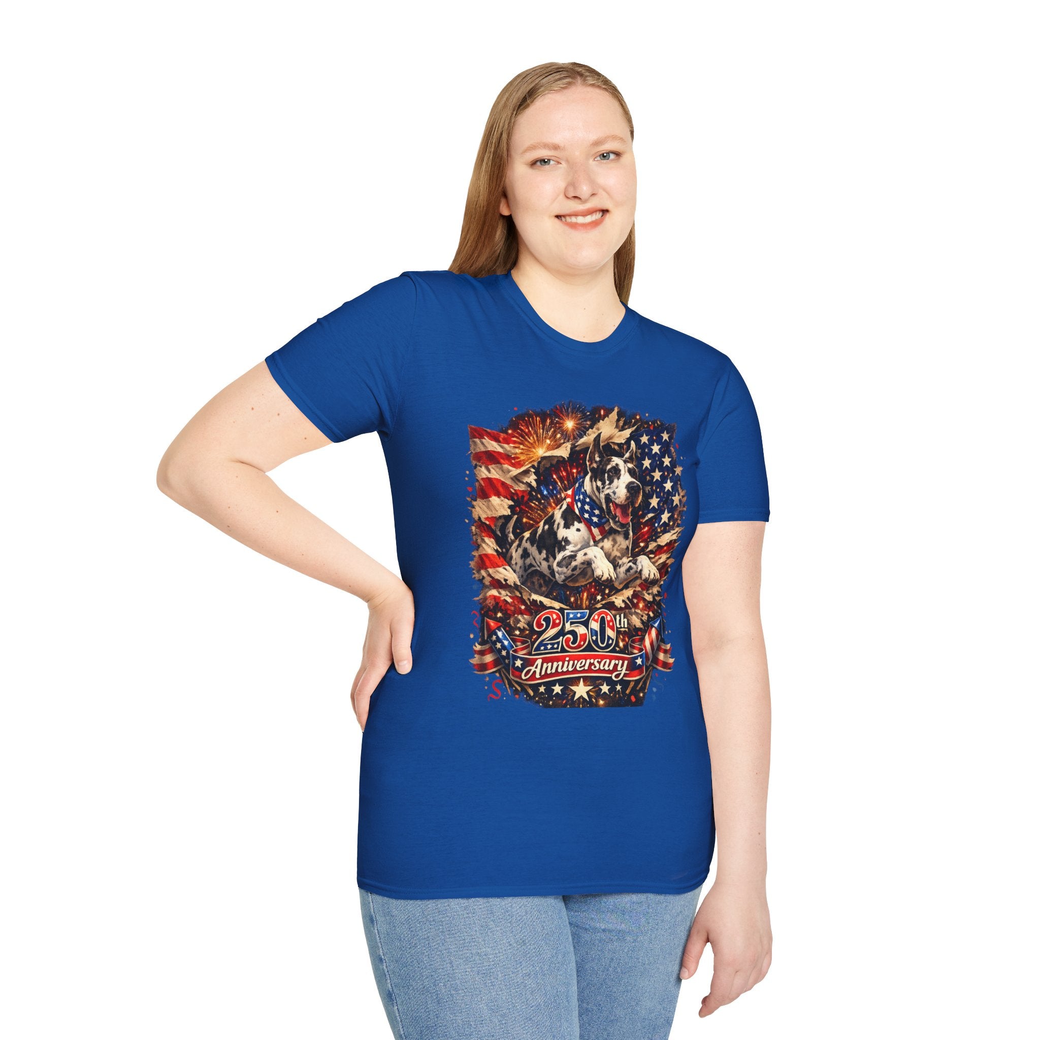Patriotic 250th Great Dane T-Shirt