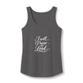 I Will Praise the Lord Women's Cotton Tank - Christian Faith Graphic Tank Top