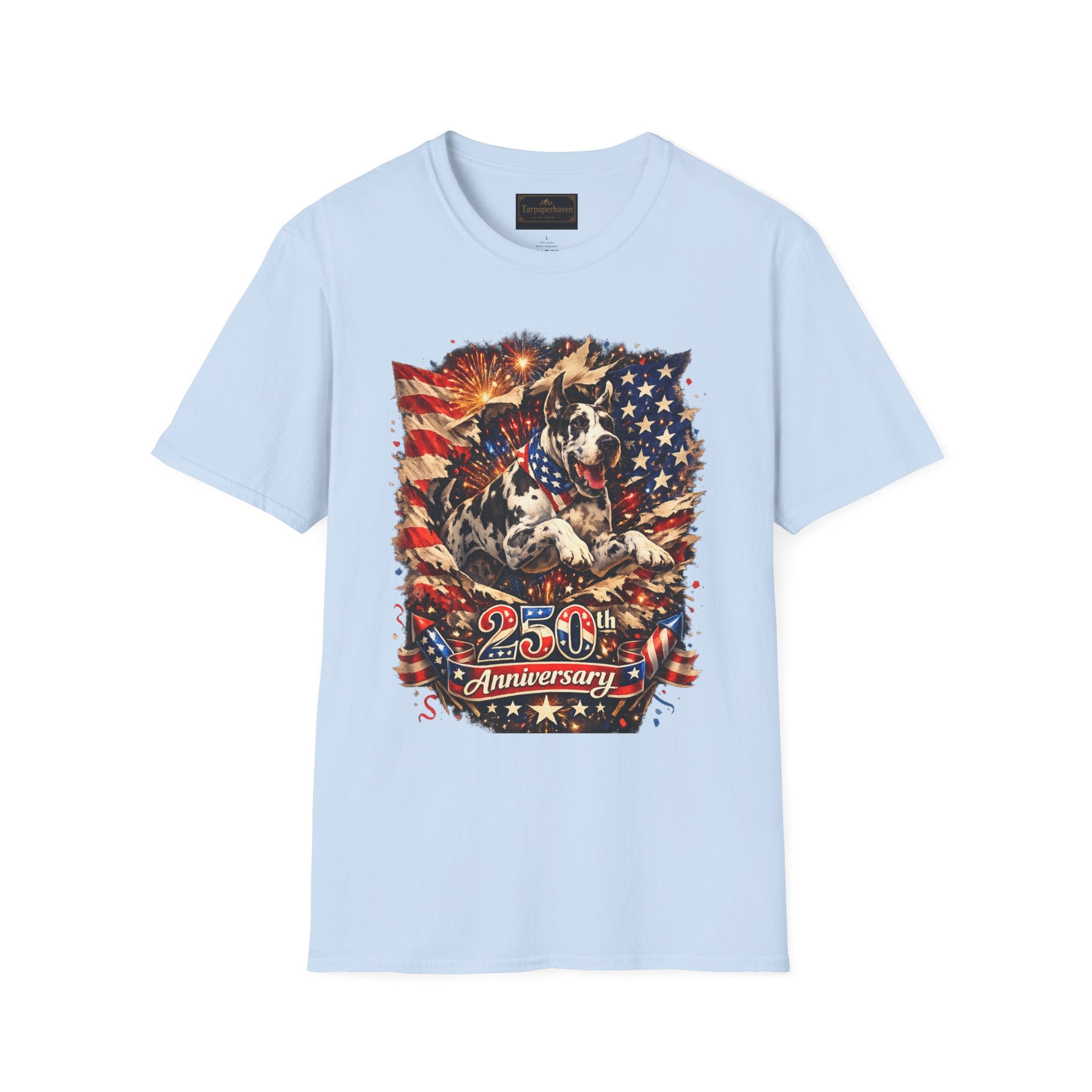Patriotic 250th Great Dane T-Shirt