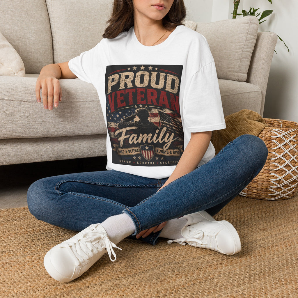 Proud Veteran T-Shirt — Patriotic Military Family Tee