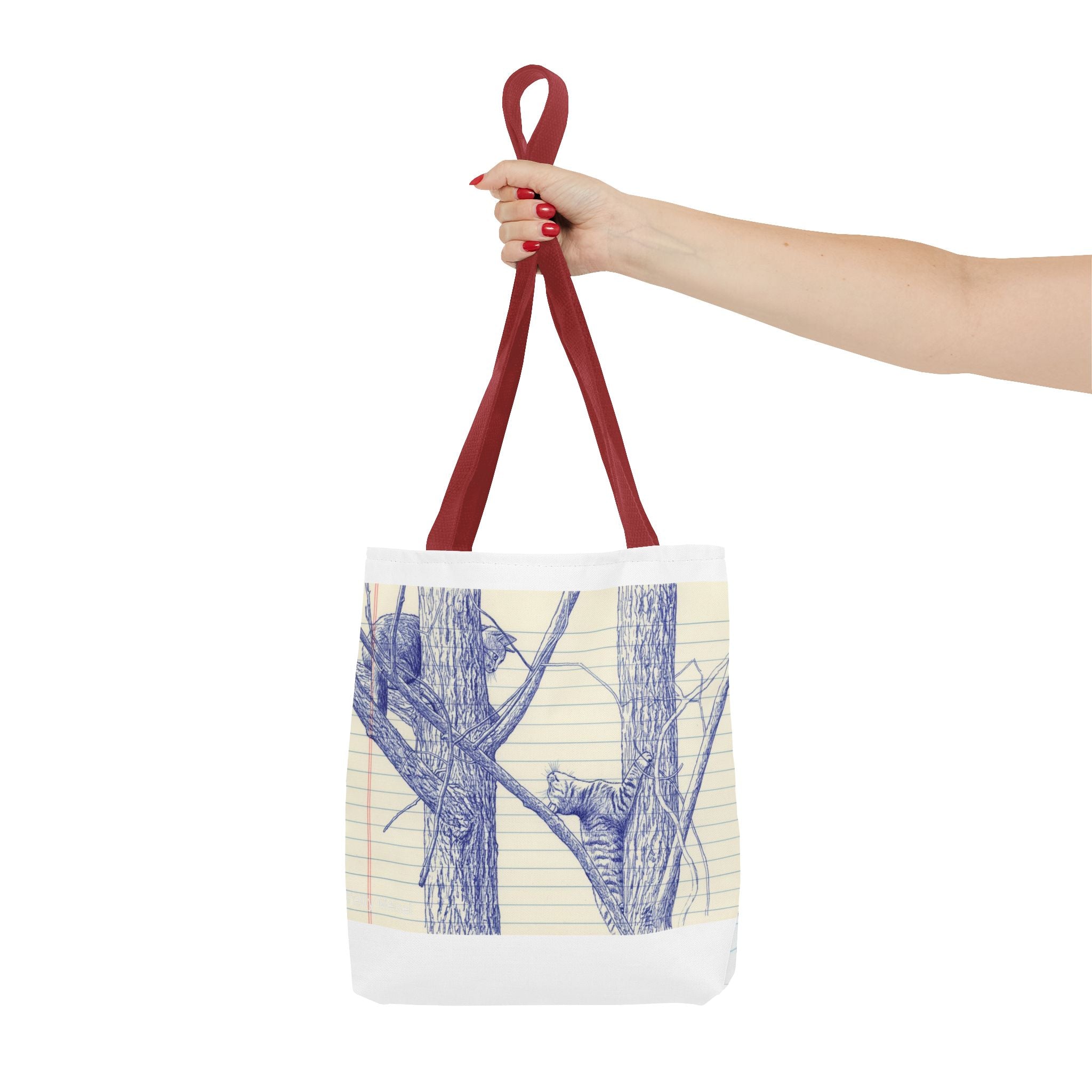 Ballpoint Sketch Cat Tote