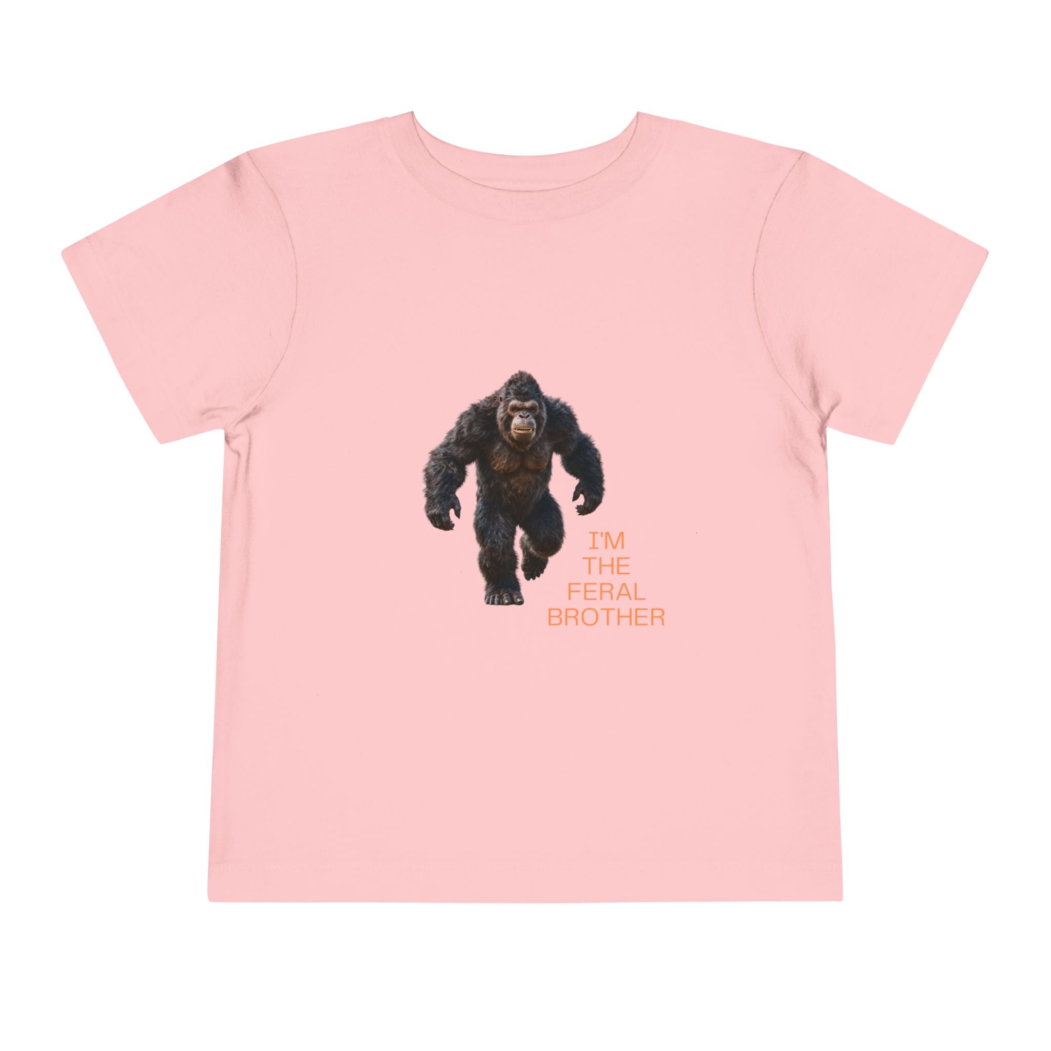 Toddler Tee — "I’m the Feral Brother" Sasquatch Graphic