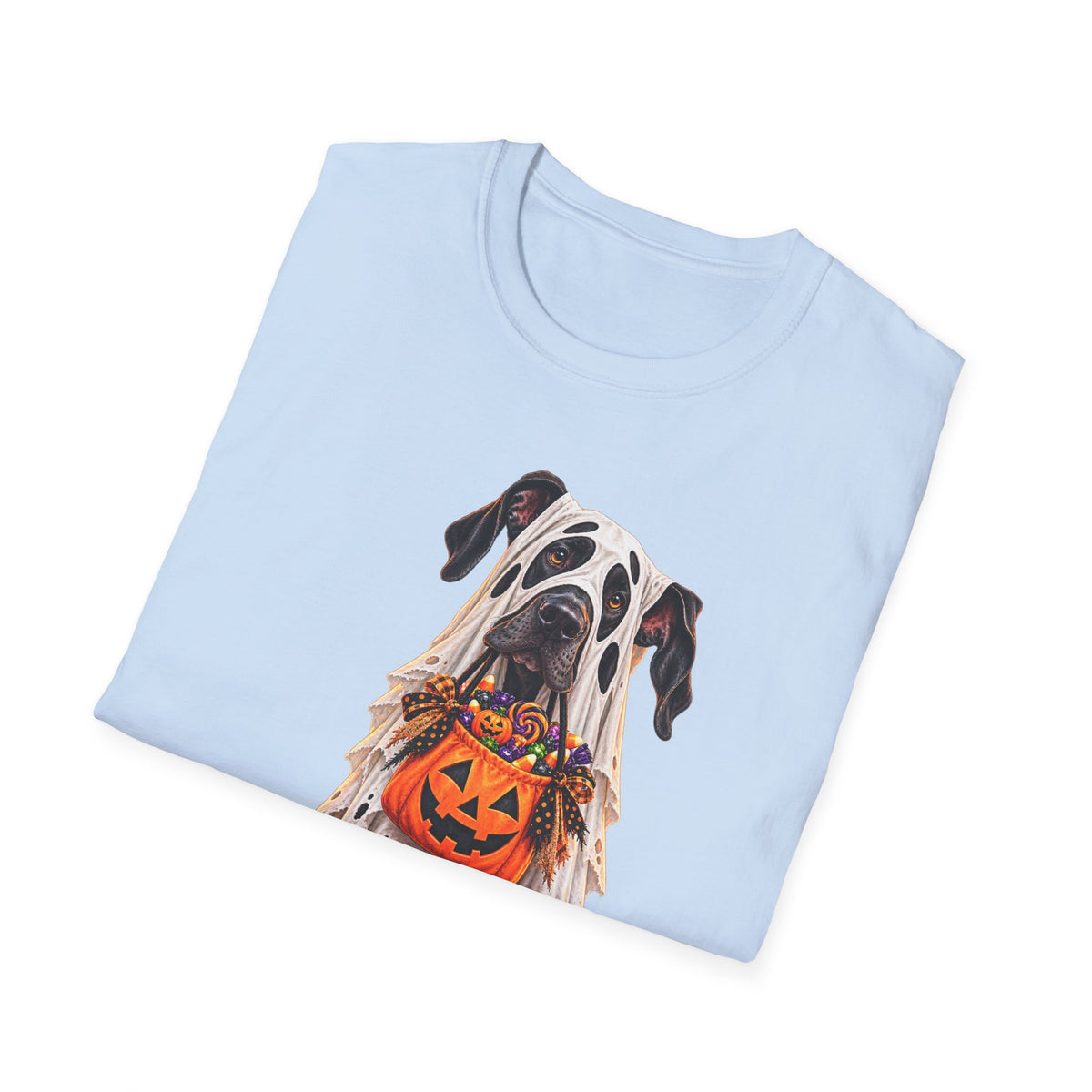 Halloween Dalmatian T-Shirt — Cute Dog with Jack-O’-Lantern Costume