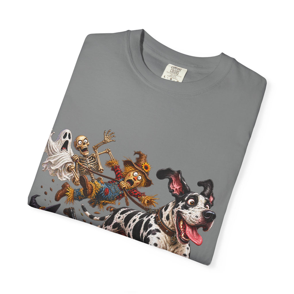 Halloween Great Dane T-Shirt — Cute Dog in Pumpkin Costume Graphic Tee