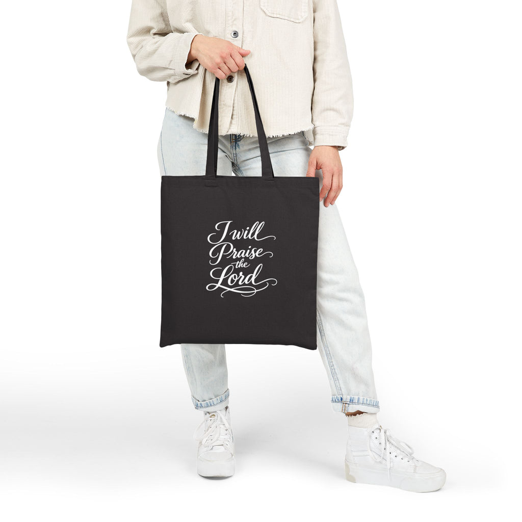 I Will Praise the Lord christian  Cotton Tote Bag