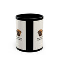 Mastiff 'Personal Staff for a Mastiff' Black Coffee Mug (11oz/15oz)